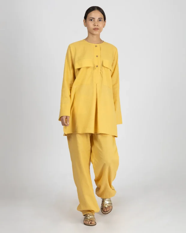 Happy Yellow Linen Co-Ord Set