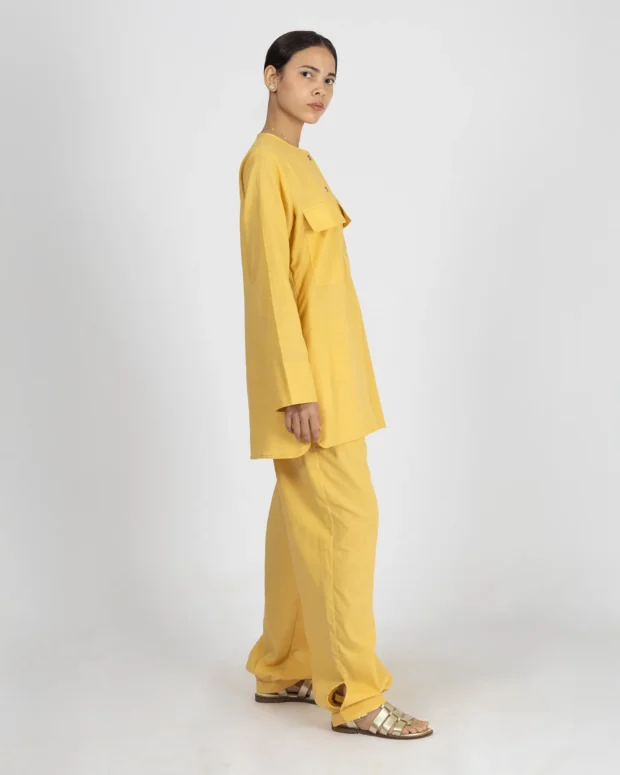 Alternative view of Happy Yellow Linen Co-Ord Set