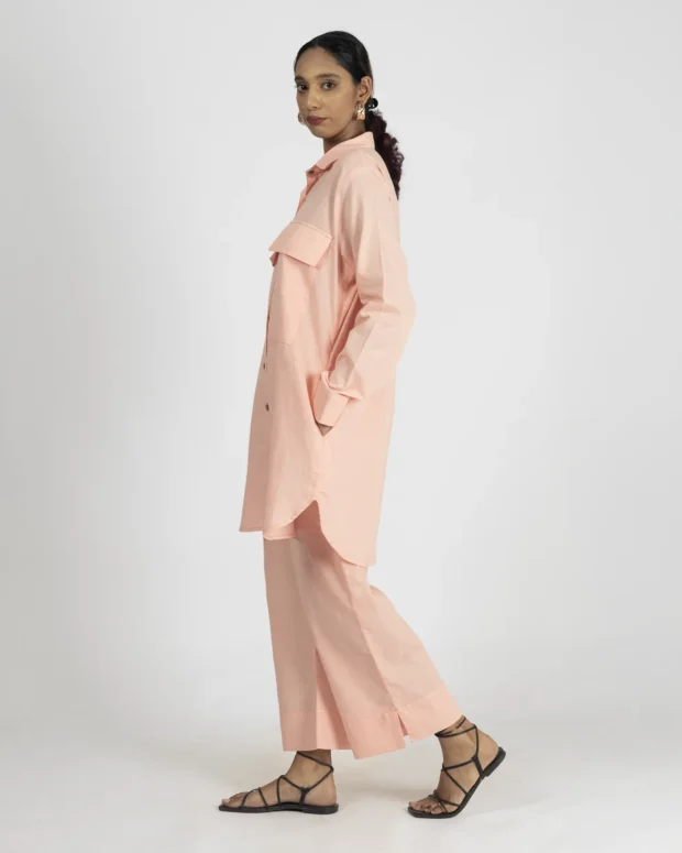 Alternative view of Melon Pink Linen Co-Ord Set