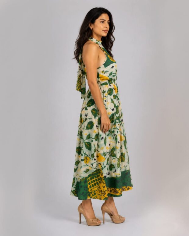 Alternative view of Vibrant Printed Halter Maxi Dress