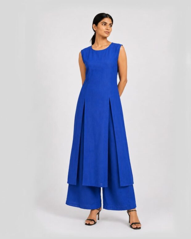 Contemporary Blue Kurta Set