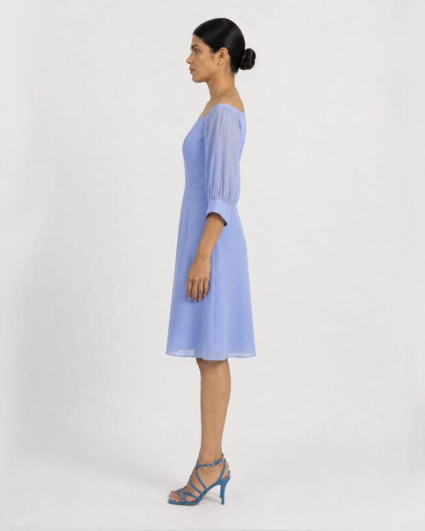 Alternative view of Soft Off-Shoulder Lavender Dress