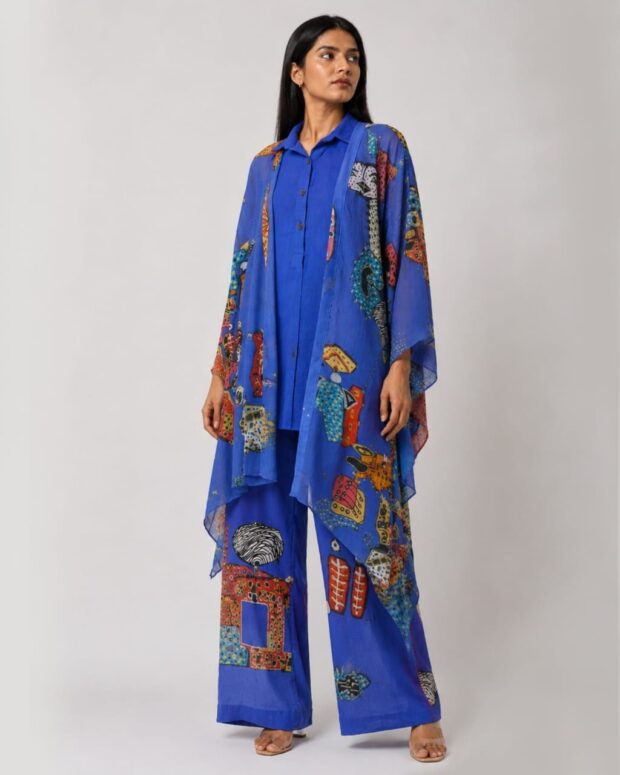 Artisanal Cobalt Blue Co-ord Set