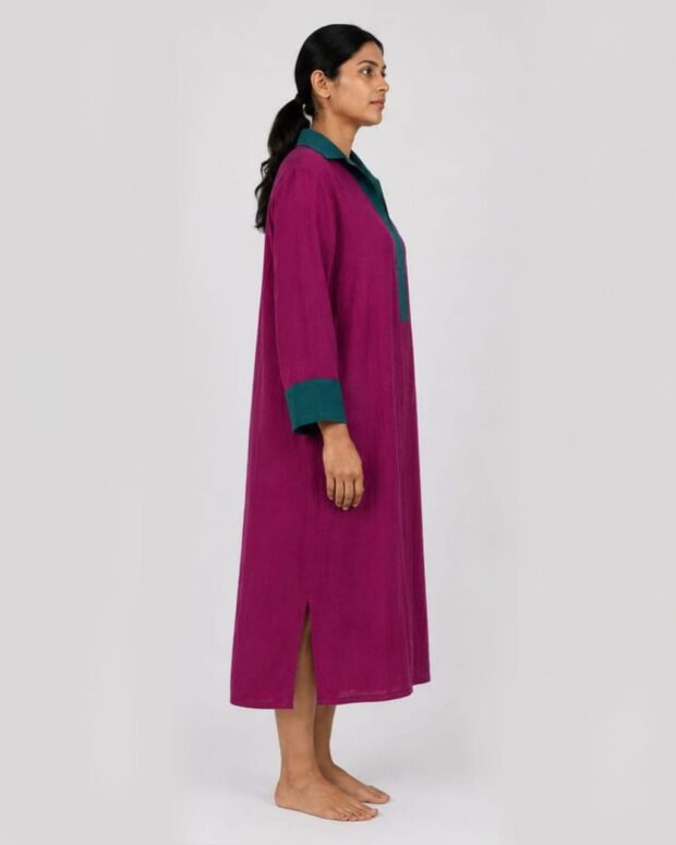Alternative view of Vibrant Magenta Midi Dress