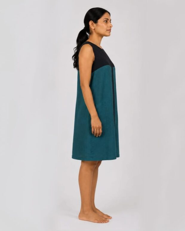 Alternative view of Teal Sleeveless Dress