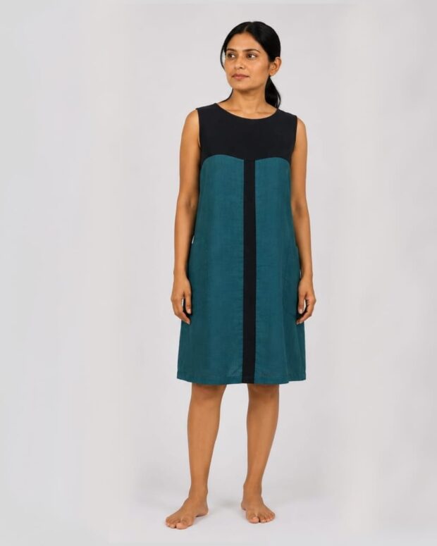 Teal Sleeveless Dress