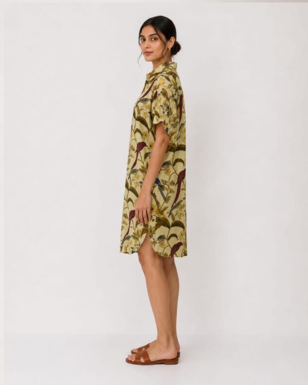 Alternative view of Botanical Print Shirt Dress