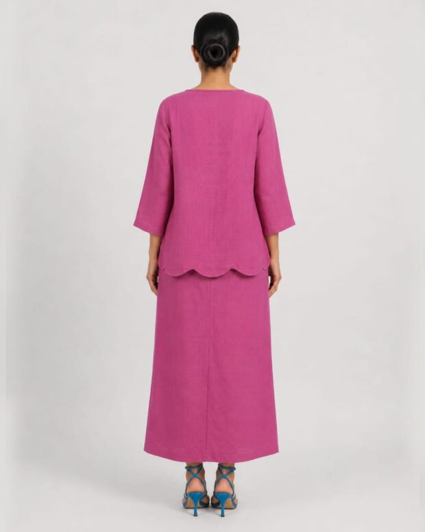 Alternative view of Fuchsia Embroidered Co-ord Set