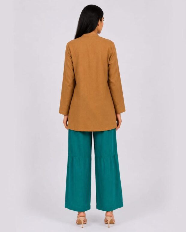 Alternative view of Minimalist Brown Tunic