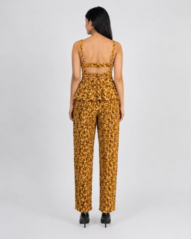 Alternative view of Printed Peplum co-rds set