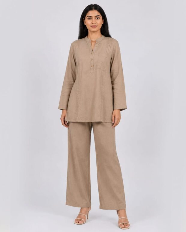 Minimal Beige Co-ord Set