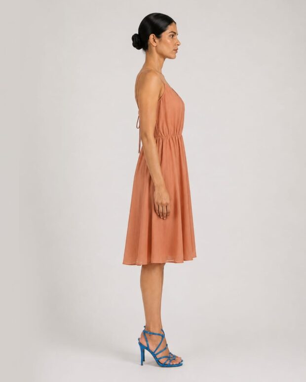 Alternative view of Peach cotton sundress