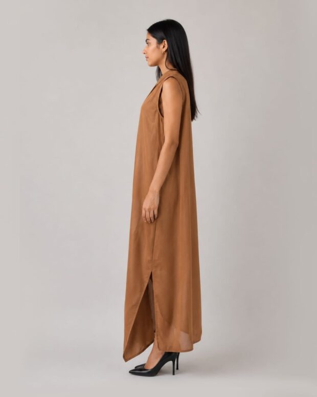 Alternative view of Asymmetrical draped dress