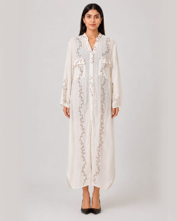 Cotton shirt dress