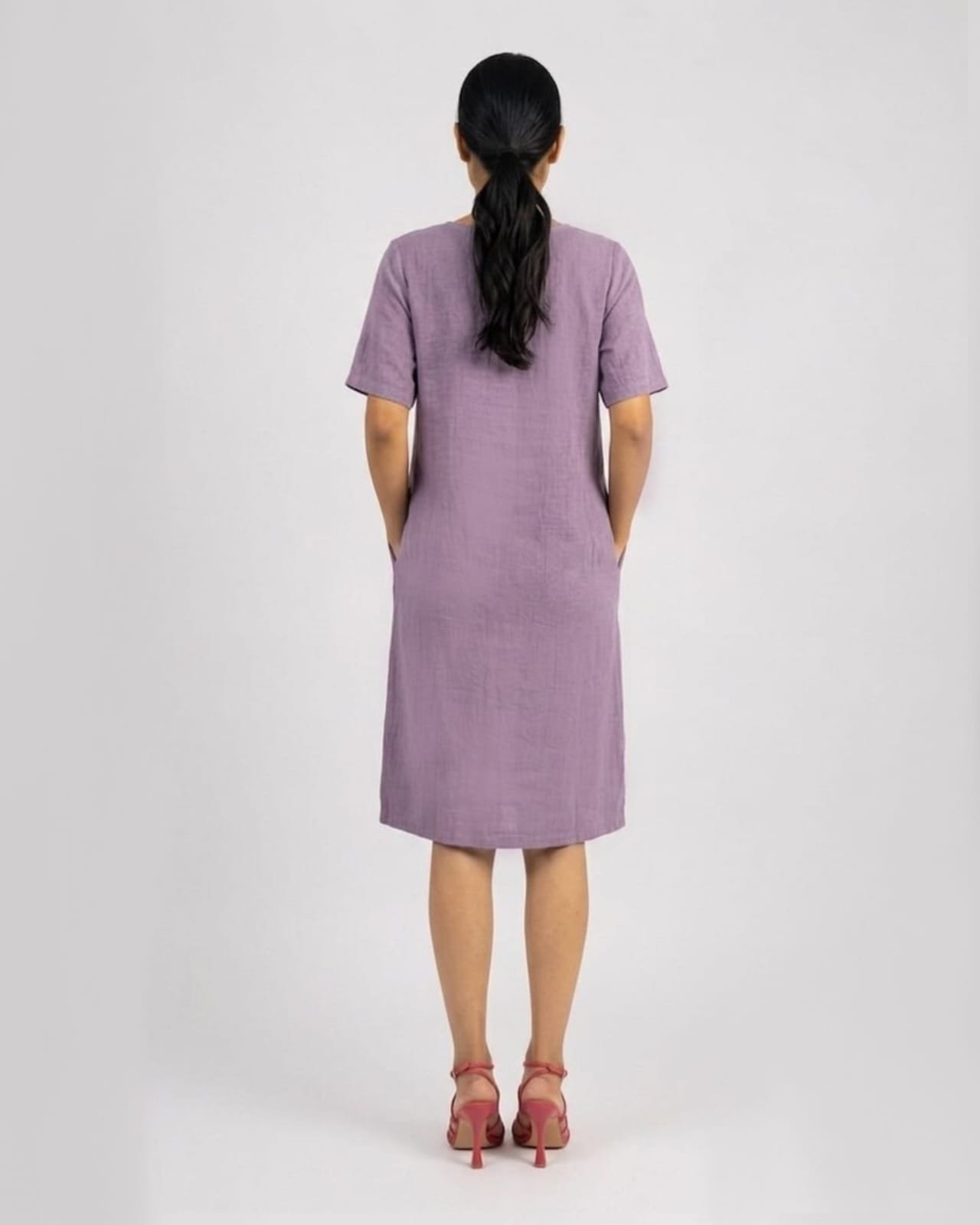 Cotton Simple Dress - Image 12