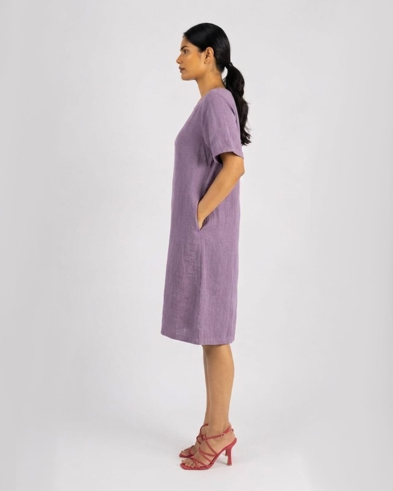 Cotton Simple Dress - Image 11