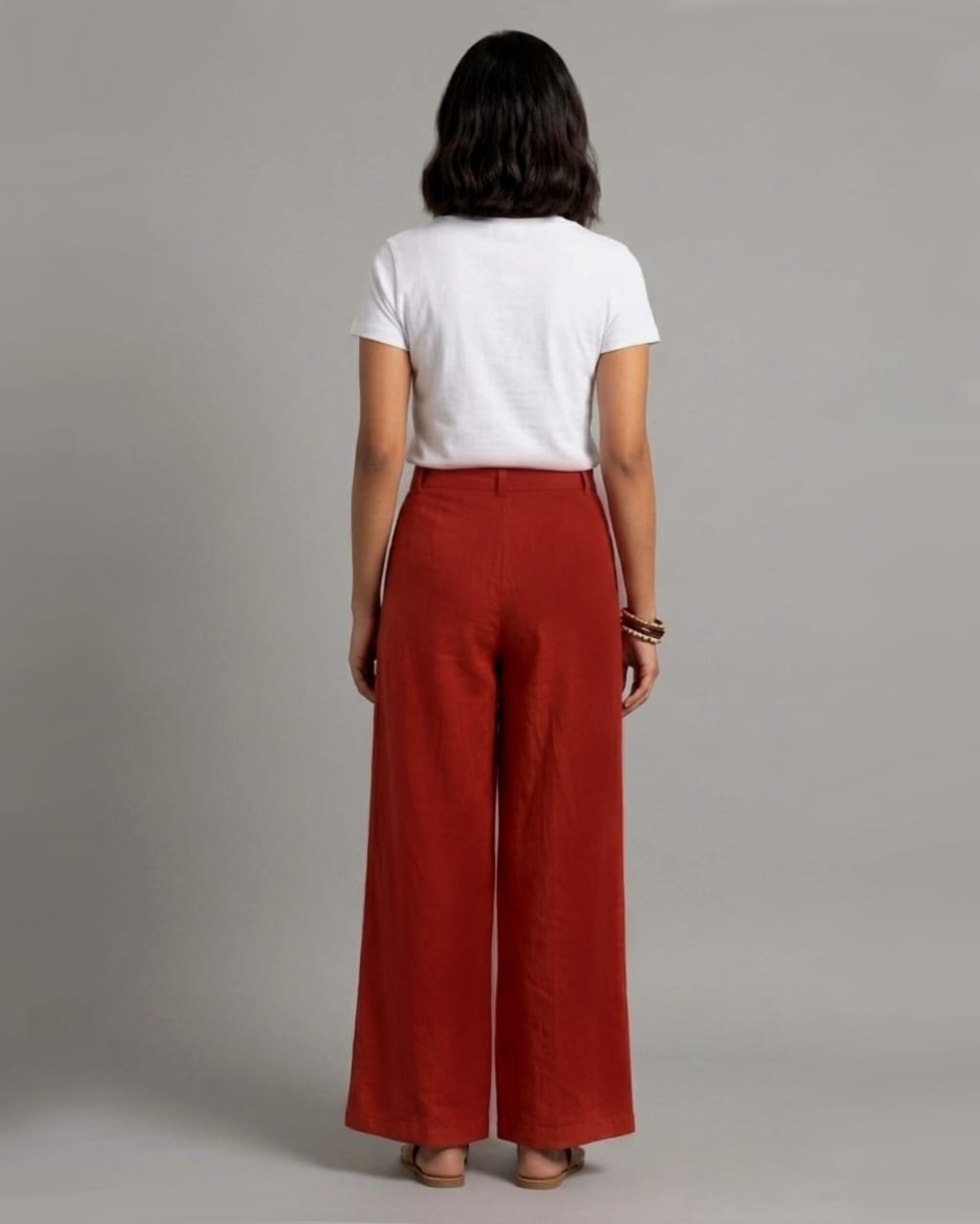 Rust Wide-leg Pant - Image 3