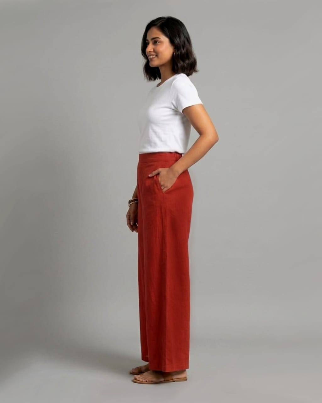 Rust Wide-leg Pant - Image 2