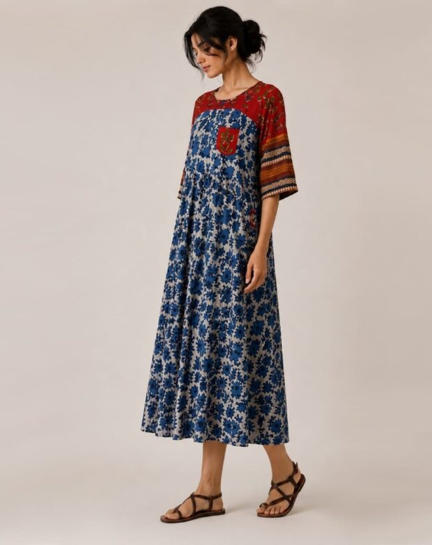 Alternative view of Printed A-Line Dress
