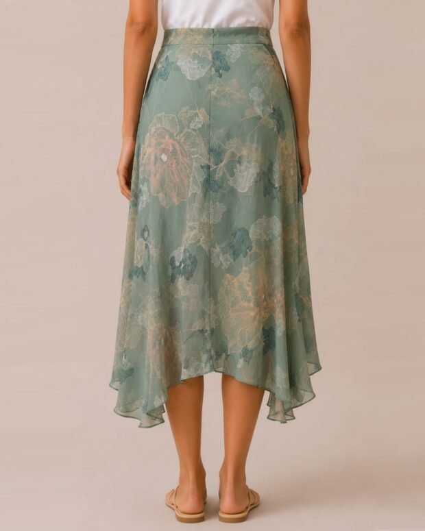 Alternative view of Floral High-Low Skirt