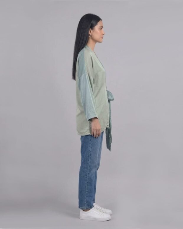 Alternative view of Elegant wrap-style top