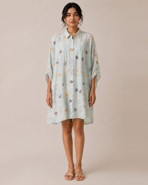 Printed Shirt Dress